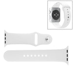 Bracelet de montre sport en caoutchouc haute performance pour Apple Watch Sport 38 mm avec fermeture à ardillon