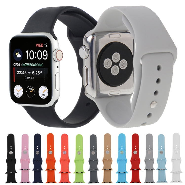 Bracelet de montre sport en caoutchouc haute performance pour Apple Watch Sport 38 mm avec fermeture à ardillon