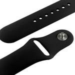 Bracelet de montre sport en caoutchouc haute performance pour Apple Watch Sport 42 mm avec fermeture à ardillon
