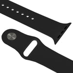 Bracelet de montre sport en caoutchouc haute performance pour Apple Watch Sport 42 mm avec fermeture à ardillon