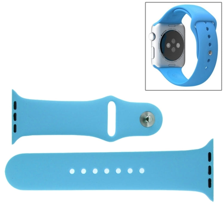 Bracelet de montre sport en caoutchouc haute performance pour Apple Watch Sport 42 mm avec fermeture à ardillon