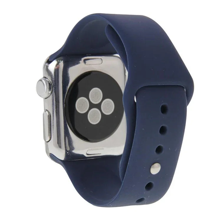 Bracelet de montre sport en caoutchouc haute performance plus long pour Apple Watch Sport 42 mm avec fermeture à ardillon