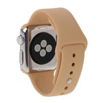Bracelet de montre sport en caoutchouc haute performance plus long pour Apple Watch Sport 42 mm avec fermeture à ardillon
