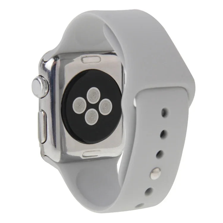 Bracelet de montre sport en caoutchouc haute performance plus long pour Apple Watch Sport 42 mm avec fermeture à ardillon