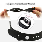 Bracelet de montre sport en caoutchouc haute performance plus long pour Apple Watch Sport 42 mm avec fermeture à ardillon