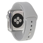 Bracelet de montre sport en caoutchouc haute performance plus long pour Apple Watch Sport 42 mm avec fermeture à ardillon