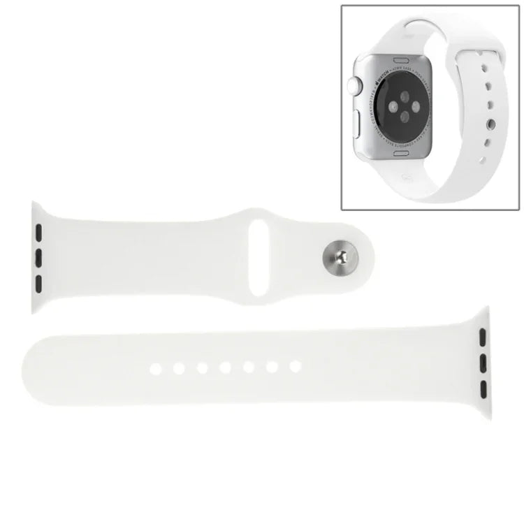 Bracelet de montre sport en caoutchouc haute performance plus long pour Apple Watch Sport 42 mm avec fermeture à ardillon
