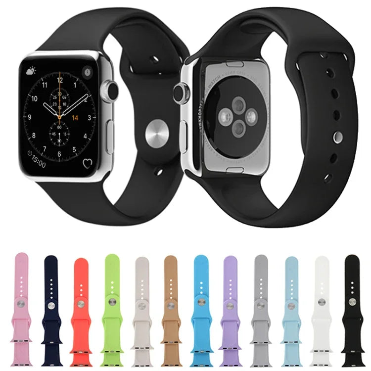 Bracelet de montre sport en caoutchouc haute performance plus long pour Apple Watch Sport 42 mm avec fermeture à ardillon