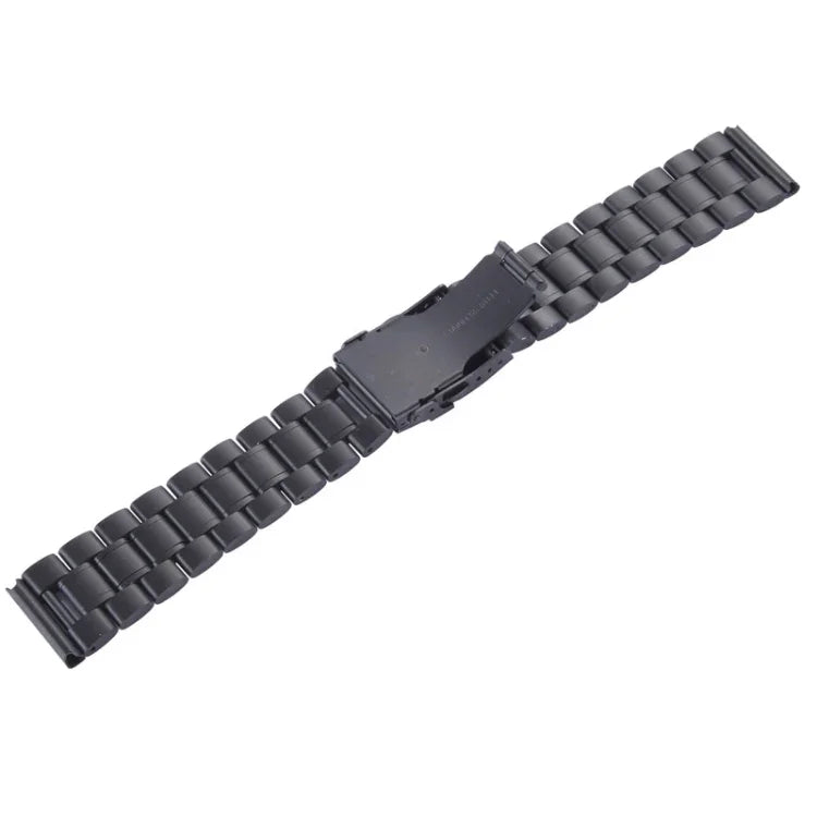 Bracelet de montre en acier noir pour Apple Watch 42 mm, à utiliser uniquement avec les connecteurs (S-AW-0062)