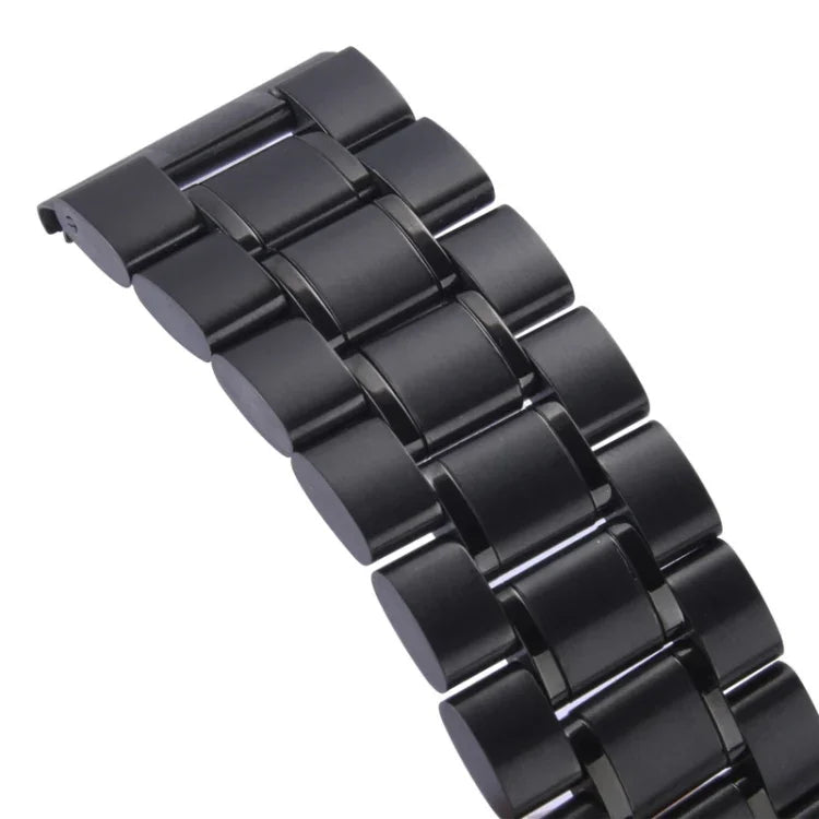 Bracelet de montre en acier noir pour Apple Watch 42 mm, à utiliser uniquement avec les connecteurs (S-AW-0062)