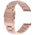 Bracelet de montre en acier noir pour Apple Watch 42 mm, à utiliser uniquement avec les connecteurs (S-AW-0062)
