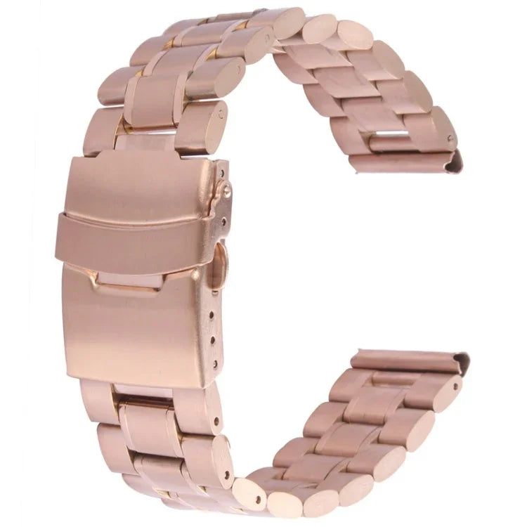 Bracelet de montre en acier noir pour Apple Watch 42 mm, à utiliser uniquement avec les connecteurs (S-AW-0062)