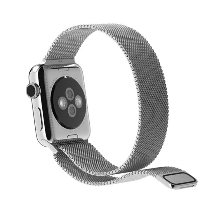 Pour Apple Watch 38mm Bracelet Milanese Magnétique en Acier Inoxydable, Pour Apple Watch 42mm / 41mm / 40mm / 38mm