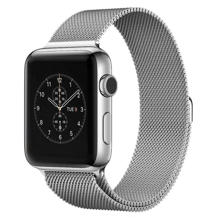 Pour Apple Watch 42mm Bracelet Milanese Magnétique en Acier Inoxydable, Pour Apple Watch 46mm / 49mm / 45mm / 44mm