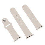 Pour Apple Watch Series 10 42mm / 9&8&7 41mm / SE 3&SE 2&6&SE&5&4 40mm / 3&2&1 38mm Bracelet en caoutchouc 3 en 1 avec boucle ardillon, Pour Apple Watch Series 9&8&7 41mm / SE 3&SE 2&6&SE&5&4 40mm