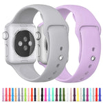 Pour Apple Watch Series 10 42mm / 9&8&7 41mm / SE 3&SE 2&6&SE&5&4 40mm / 3&2&1 38mm Bracelet en caoutchouc 3 en 1 avec boucle ardillon, Pour Apple Watch Series 9&8&7 41mm / SE 3&SE 2&6&SE&5&4 40mm