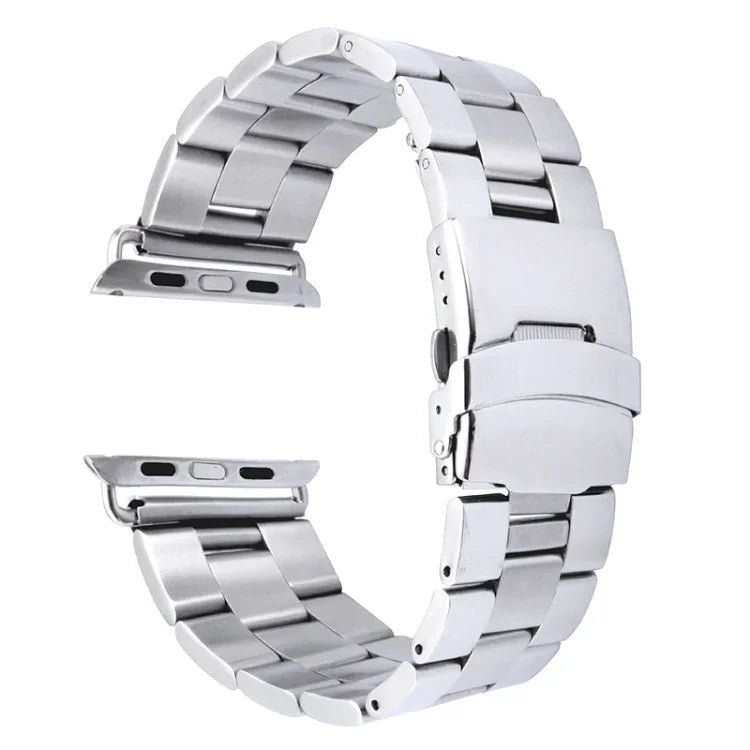Bracelet de montre à boucle classique en acier inoxydable 38 mm pour Apple Watch