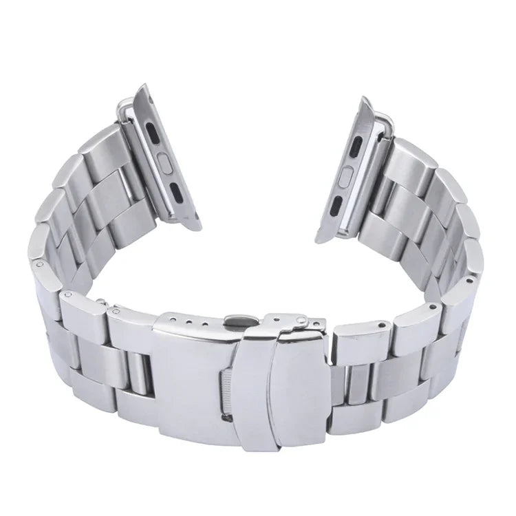 Bracelet de montre à boucle classique en acier inoxydable 38 mm pour Apple Watch