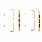 Connecteur de bracelet en métal avec boucle métallique (paire) pour Apple Watch 38/40/41 mm