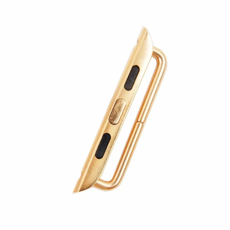 Connecteur de bracelet en métal avec boucle métallique (paire) pour Apple Watch 38/40/41 mm