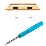 Connecteur de bracelet en métal pour Apple Watch 42/44/45 mm, boucle en métal, paire