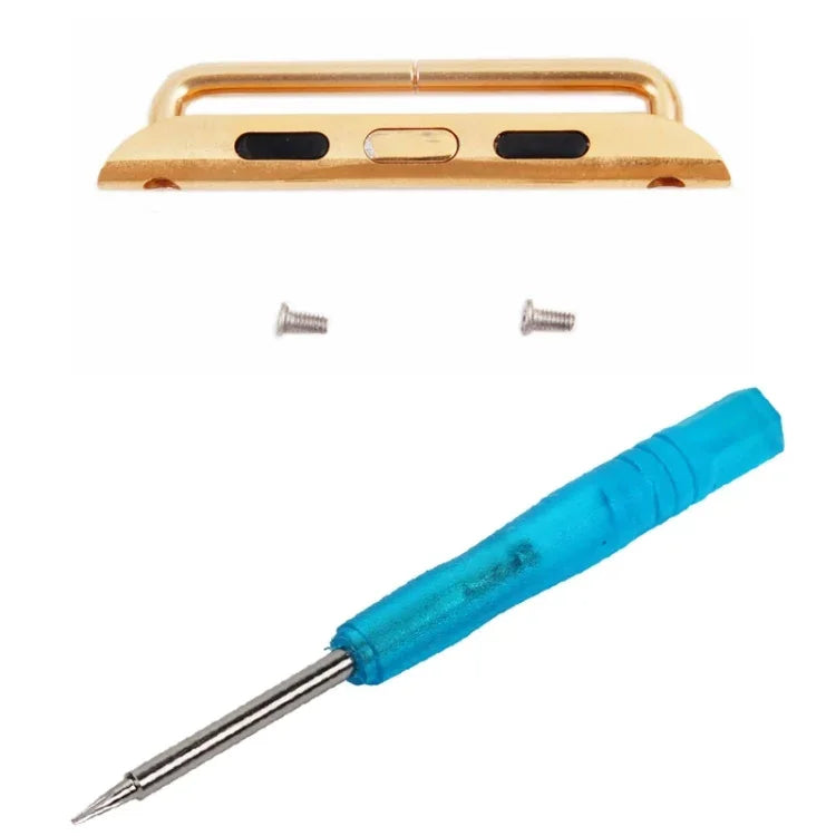 Connecteur de bracelet en métal pour Apple Watch 42/44/45 mm, boucle en métal, paire