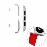 Connecteur de bracelet en métal pour Apple Watch 42/44/45 mm, boucle en métal, paire