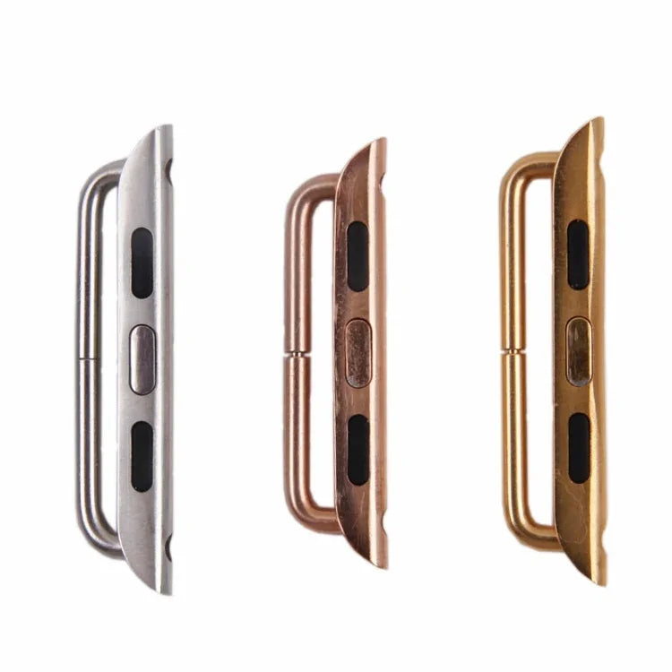 Connecteur de bracelet en métal pour Apple Watch 42/44/45 mm, boucle en métal, paire
