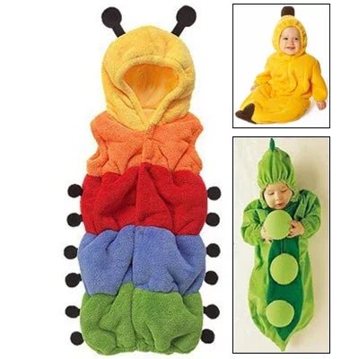 Vêtement bébé style ver de charpentier mignon pour dormir, taille : 75yard