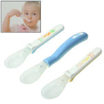 Mignonne cuillère en gel de silicone pour bébé (livraison aléatoire), 3703