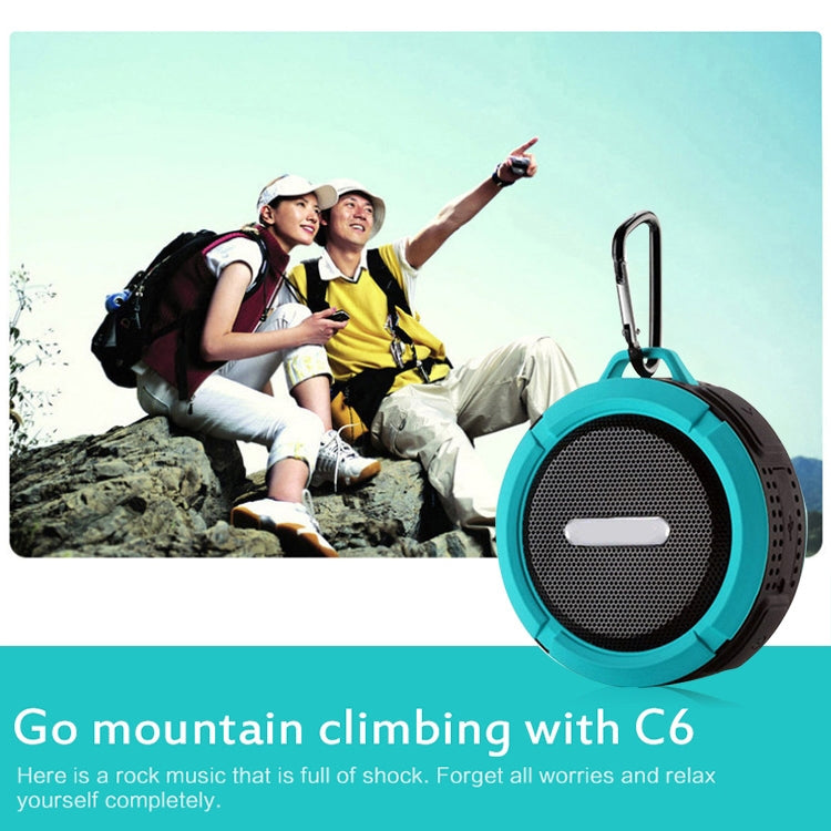 Enceinte Bluetooth Extérieure Étanche C6 avec Ventouse, Compatible Appels Mains Libres