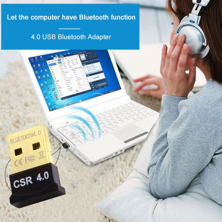 Adaptateur USB Micro Bluetooth 4.0 + EDR (V4.0), distance de transmission : 30 m, Micro Bluetooth