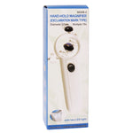 Loupe de poche 15X type point d’exclamation avec 2 LED, 15X
