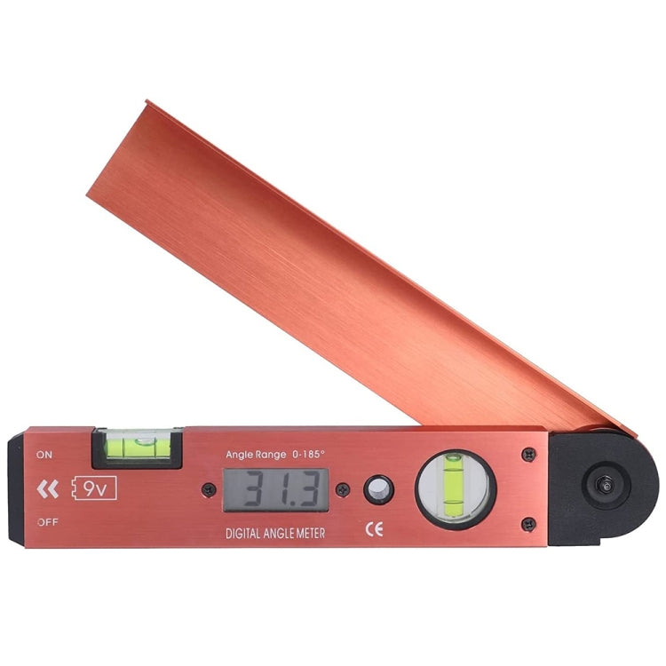 Mètre d’angle numérique LCD avec niveau à bulle