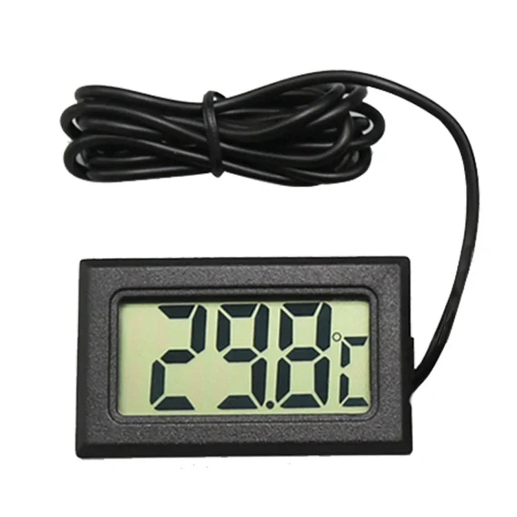 Mini thermomètre numérique LCD pour réfrigérateur congélateur, taille d'insertion 46mm x 26,6mm, longueur de câble 1m, PT-2