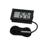 Mini thermomètre numérique LCD pour réfrigérateur congélateur, taille d'insertion 46mm x 26,6mm, longueur de câble 1m, PT-2