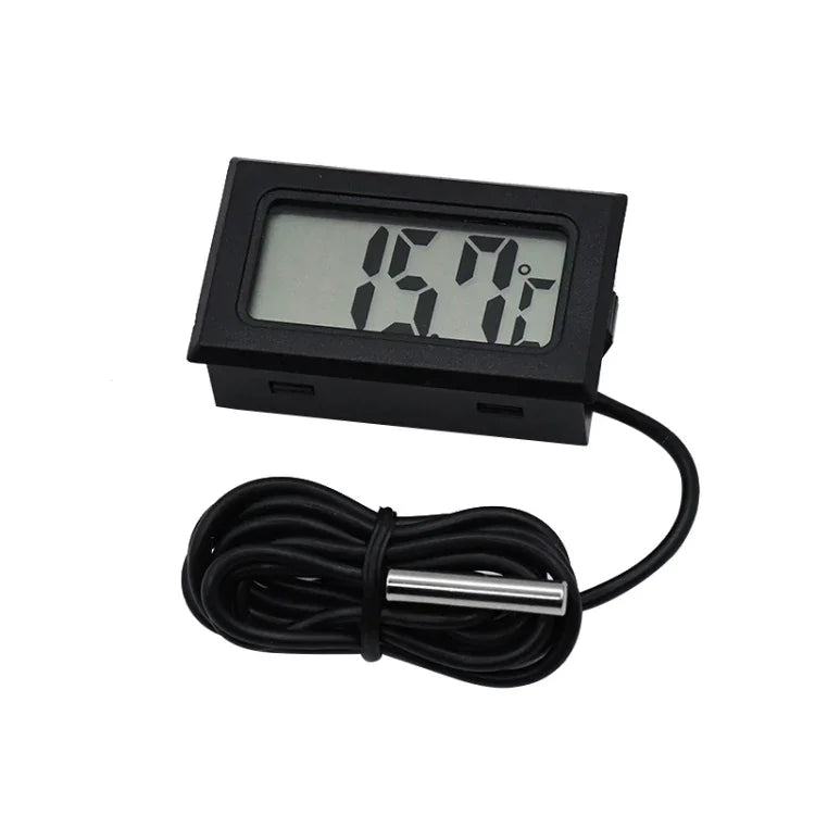 Mini thermomètre numérique LCD pour réfrigérateur congélateur, taille d'insertion 46mm x 26,6mm, longueur de câble 1m, PT-2