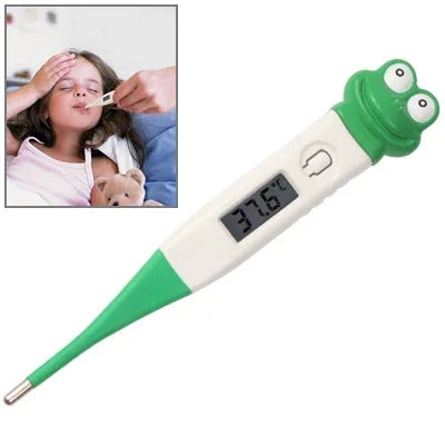 Thermomètre électronique clinique numérique étanche avec sonde flexible LCD pour bébé, thermomètre pour bébé