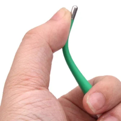 Thermomètre électronique clinique numérique étanche avec sonde flexible LCD pour bébé, thermomètre pour bébé