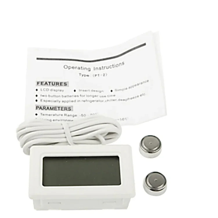 Mini thermomètre numérique intérieur LCD, blanc, thermomètre LCD