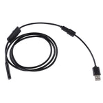 Caméra d’inspection endoscope étanche Micro USB tube serpent avec 6 LED pour téléphone Android OTG, longueur : 1 m, diamètre de l’objectif : 7 mm, 7 mm