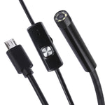 Caméra d’inspection endoscope étanche Micro USB tube serpent avec 6 LED pour téléphone Android OTG, longueur : 1 m, diamètre de l’objectif : 7 mm, 7 mm