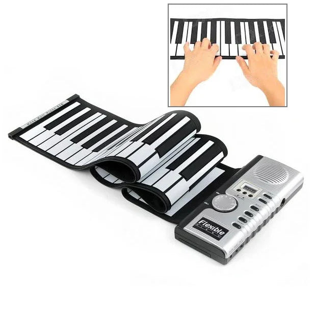 Clavier MIDI Datopal 61 touches enroulables, blanc