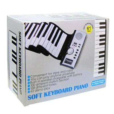 Clavier MIDI Datopal 61 touches enroulables, blanc