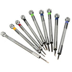 Ensemble de 9 tournevis de réparation de montre 0,5mm-2,5mm, 9 en 1