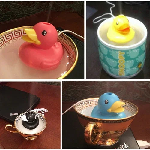 Humidificateur d'air USB style canard mignon, humidificateur d'air style canard