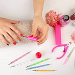 Stylo-pinceau pour décoration d'ongles, Longueur : 13 cm