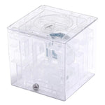 Boîte cadeau tirelire transparente 3D, tirelire 3D