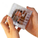 Boîte cadeau tirelire transparente 3D, tirelire 3D
