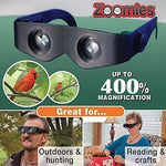 Lunettes loupe serre-tête Zoomies grossissement 400 %, télescope 4X